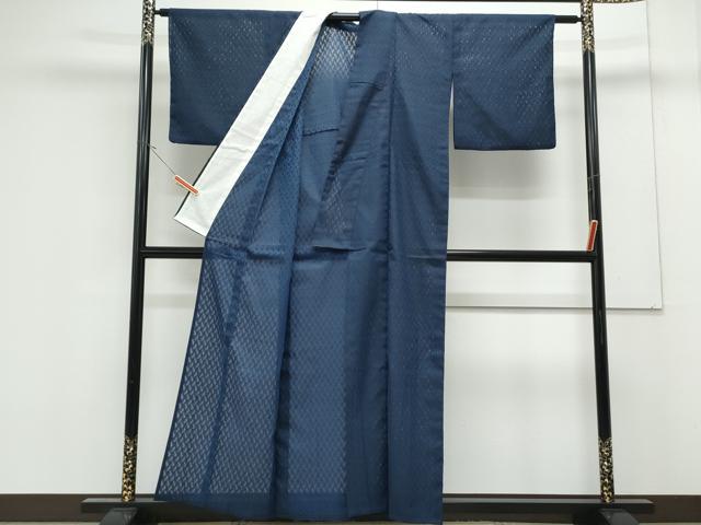 平和屋着物＊夏物　小紋　紗　草花文　CABK0489th