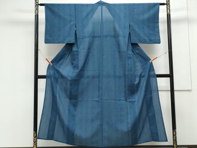 平和屋着物＊夏物　小紋　紗　花間道　CABK0490th