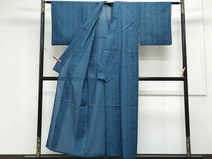 平和屋着物＊夏物　小紋　紗　花間道　CABK0490th