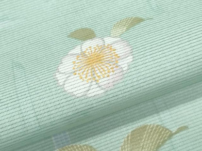 平和屋着物＊夏物　小紋　絽　草花文　洗える着物　CABK0492th
