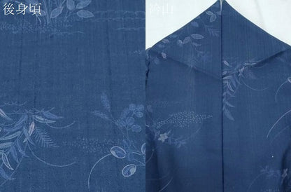 平和屋着物＊夏物　小紋　紗紬　草花文　西武百貨店扱い　正絹　逸品　CABK0497th