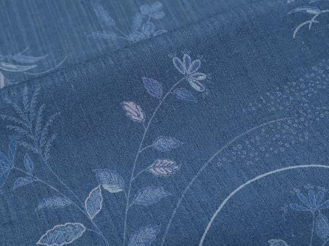 平和屋着物＊夏物　小紋　紗紬　草花文　西武百貨店扱い　正絹　逸品　CABK0497th