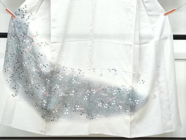 平和屋着物＊夏物　訪問着　変わり絽　草花文　暈し染め　正絹　逸品　CABK0507th