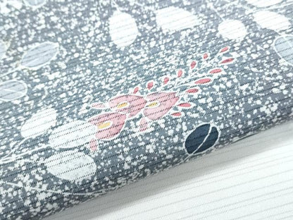 平和屋着物＊夏物　訪問着　変わり絽　草花文　暈し染め　正絹　逸品　CABK0507th