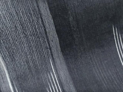 平和屋着物＊夏物　お召　紗　吉祥間道　黒地　正絹　逸品　CABK0509th