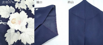 平和屋着物＊夏物　訪問着　絽　草花文　正絹　逸品　CABK0512th