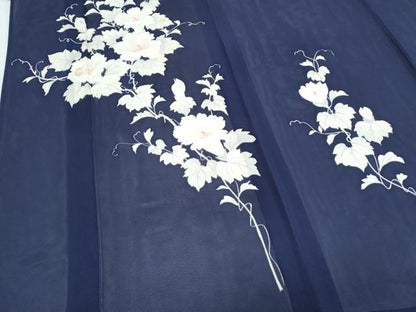 平和屋着物＊夏物　訪問着　絽　草花文　正絹　逸品　CABK0512th