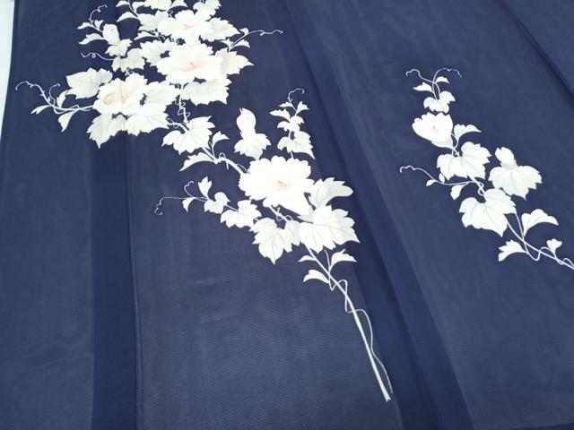 平和屋着物＊夏物　訪問着　絽　草花文　正絹　逸品　CABK0512th