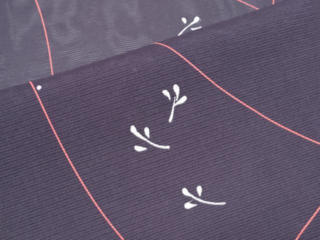 平和屋着物＊夏物　小紋　絽　手描き　舞花文　正絹　逸品　CABK0513th