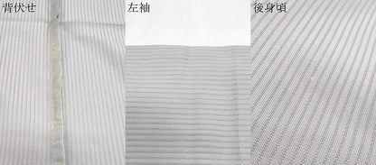 平和屋着物＊夏物　色無地　縦絽　紫水晶色　正絹　逸品　CABK0517th