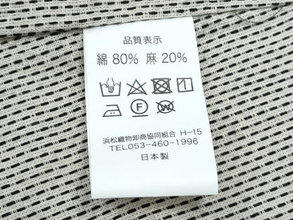 平和屋着物＊夏物　小紋・浴衣兼用　刺し子　縞　逸品　CABK0519th