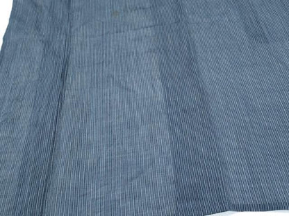 平和屋着物＊夏物　男性　本場小千谷ちぢみ　縞　証紙付き　麻　逸品　CABK0520th