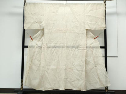 平和屋着物＊夏物　男性　本場小千谷ちぢみ　縞　麻　逸品　CABK0527th