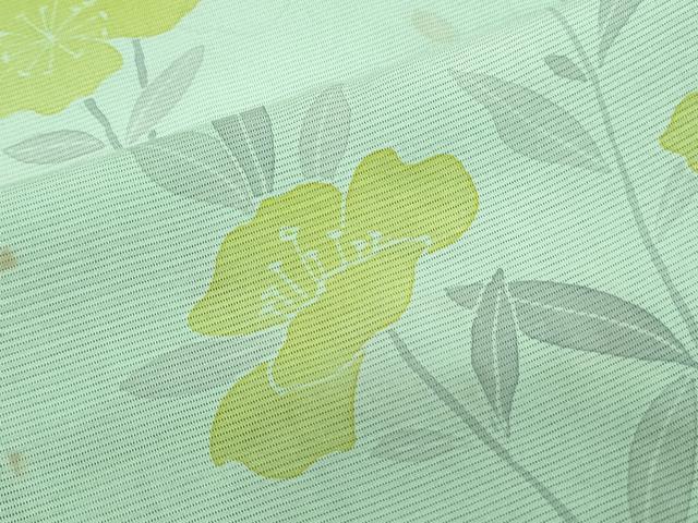 平和屋着物＊夏物　訪問着　絽　草花文　暈し染め　正絹　逸品　CABK0534th