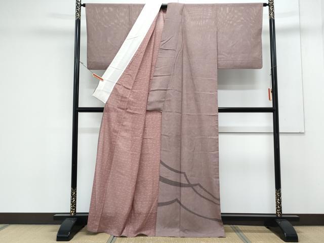 平和屋着物＊夏物　江戸小紋　色留袖　絽　作家物　鮫小紋柄　吉祥文　正絹　逸品　CABK0537th