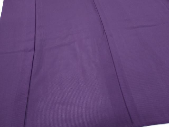平和屋着物＊夏物　色無地　絽　紫紺色　正絹　逸品　CABK0541th