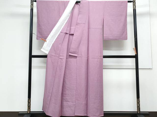 平和屋着物＊夏物　色無地　絽　浅紫色　正絹　逸品　CABK0543th