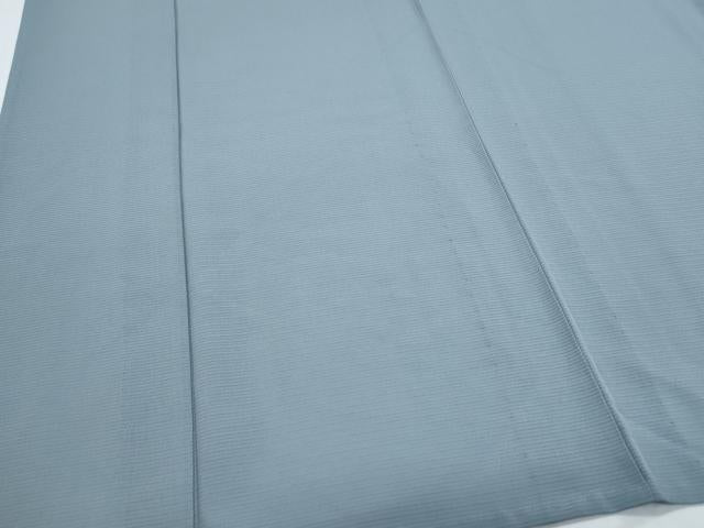 平和屋着物＊夏物　色無地　絽　灰青色　正絹　逸品　CABK0545th