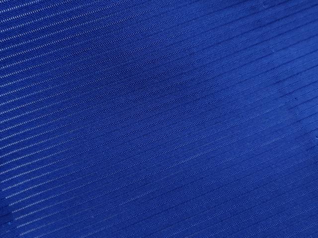 平和屋着物＊夏物　色無地　絽　紺色　正絹　逸品　CABK0549th