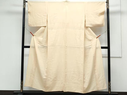 平和屋着物＊夏物　色無地　絽　蒸栗色　正絹　逸品　CABK0552th