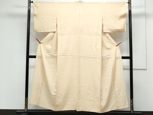 平和屋着物＊夏物　色無地　絽　蒸栗色　正絹　逸品　CABK0552th