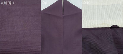 平和屋着物＊夏物　色無地　絽　黒鷲色　正絹　逸品　CABK0553th