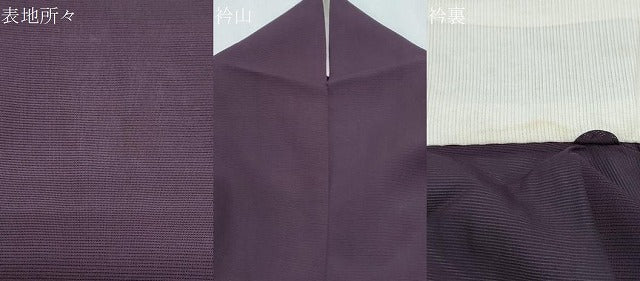 平和屋着物＊夏物　色無地　絽　黒鷲色　正絹　逸品　CABK0553th
