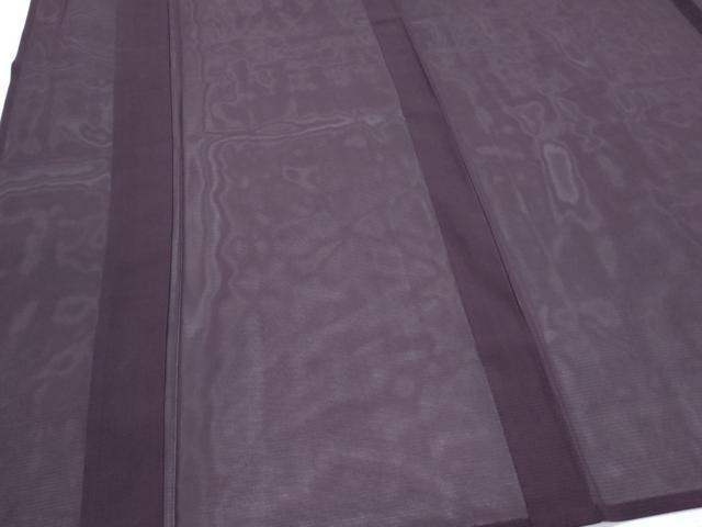 平和屋着物＊夏物　色無地　絽　黒鷲色　正絹　逸品　CABK0553th