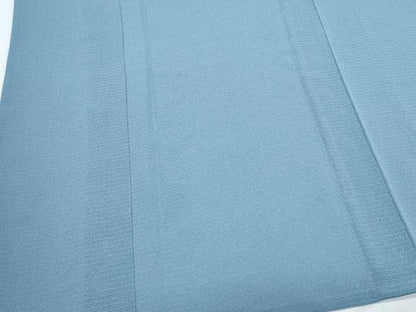 平和屋着物＊夏物　色無地　絽縮緬　浅縹色　伊と幸　反端付き　正絹　逸品　CABK0554th