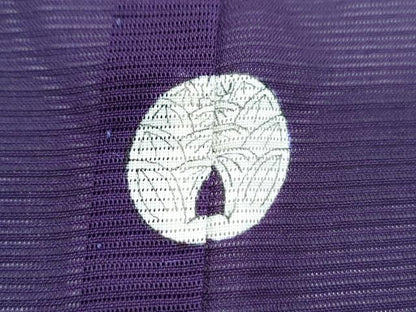 平和屋着物＊夏物　色無地　絽　葡萄色　正絹　逸品　CABK0560th