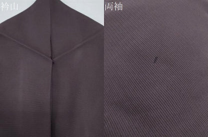 平和屋着物＊夏物　色無地　絽　黒紅色　正絹　逸品　CABK0561th