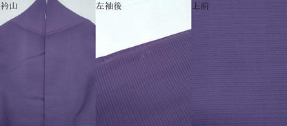 平和屋着物＊夏物　色無地　絽　深紫色　正絹　逸品　CABK0562th