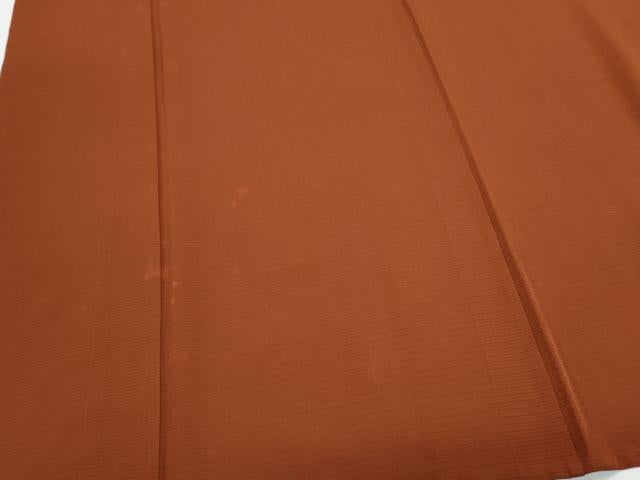 平和屋着物＊夏物　色無地　絽　赤銅色　正絹　逸品　CABK0563th