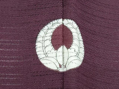 平和屋着物＊夏物　色無地　絽　似せ紫色　正絹　逸品　CABK0564th