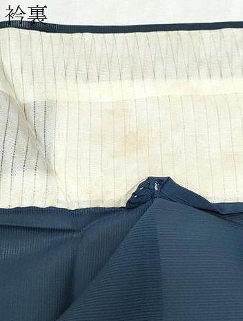 平和屋着物＊夏物　色無地　絽　百入茶色　正絹　逸品　CABK0567th