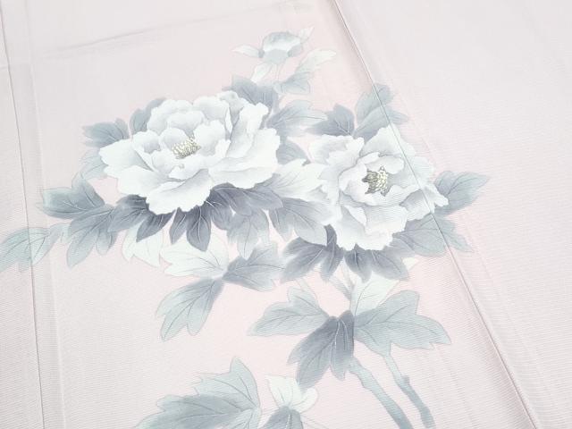 平和屋着物＊夏物　訪問着　絽　草花文　暈し染め　正絹　逸品　CABK0573th