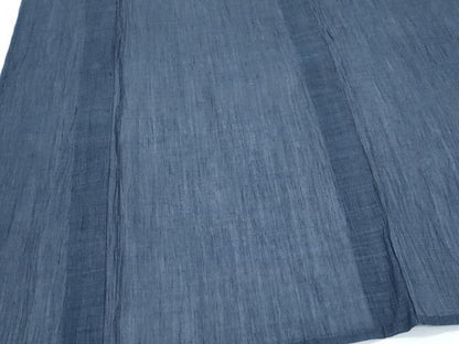 平和屋着物＊夏物　男性　本場小千谷ちぢみ　褐返色　麻　逸品　CABK0576th