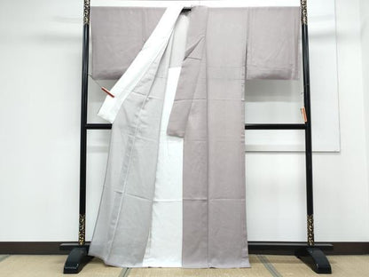 平和屋着物＊夏物　江戸小紋　絽　鮫小紋柄　正絹　逸品　未使用　CABK0581th