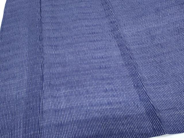 平和屋着物＊夏物　本場小千谷ちぢみ　縞　麻　逸品　CABK0588th