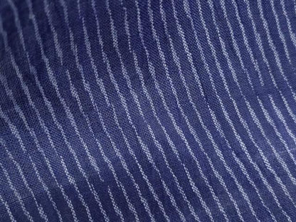 平和屋着物＊夏物　本場小千谷ちぢみ　縞　麻　逸品　CABK0588th