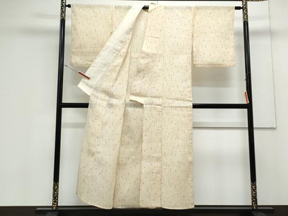 平和屋着物＊夏物　本場小千谷ちぢみ　吉祥文　麻　逸品　CABK0593th