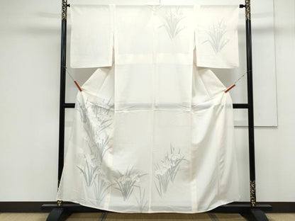 平和屋着物＊夏物　訪問着　絽　流水花文　正絹　逸品　CABK0596th