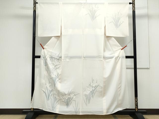 平和屋着物＊夏物　訪問着　絽　流水花文　正絹　逸品　CABK0596th