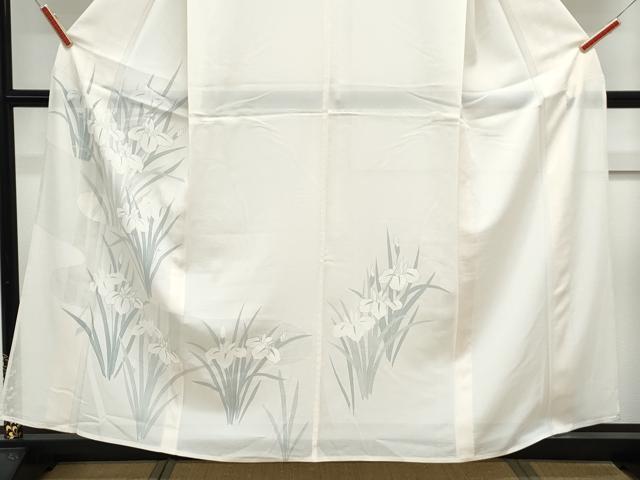 平和屋着物＊夏物　訪問着　絽　流水花文　正絹　逸品　CABK0596th