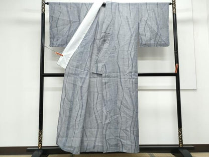 平和屋着物＊夏物　本場小千谷ちぢみ　吉祥文　麻　逸品　CABK0599th