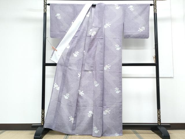 平和屋着物＊夏物　小紋　紗　辻が花　洗える着物　CABK0607th