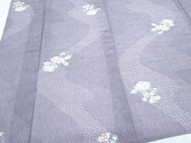 平和屋着物＊夏物　小紋　紗　辻が花　洗える着物　CABK0607th
