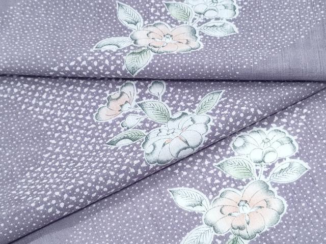 平和屋着物＊夏物　小紋　紗　辻が花　洗える着物　CABK0607th
