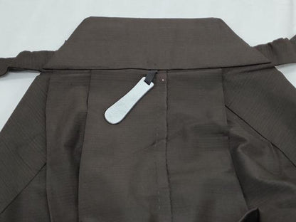 平和屋着物＊夏物　男性　行灯袴　赤墨色　正絹　逸品　CABK0610th
