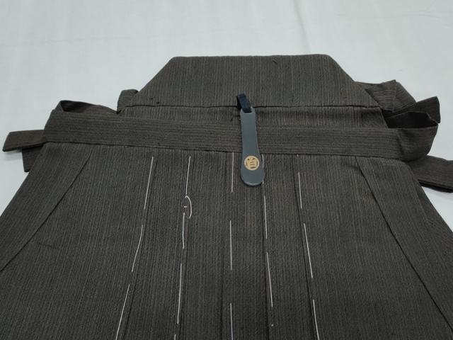 平和屋着物＊夏物　男性　行灯袴　縞　正絹　逸品　未使用　CABK0611th